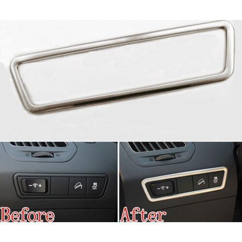 Car Head Light Headlight Switch Button Cover Trim Frame Decoration For HyundaiTucson IX35 2010-2014 Car Styling Auto Accessories