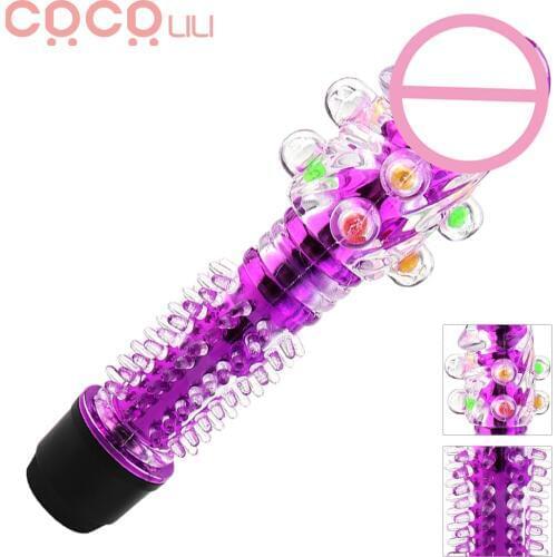 Particles Vibrating Dildo G Spot Clitoris Stimulator Pussy Massager Adult Sex Toys for Women Masturbator Vibrator Sex Shop