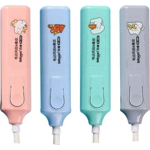 Electric Eraser With 12 Eraser Refills And 1 Mini Fan New Creative Rubber Eraser For Artist Drawing Painting
