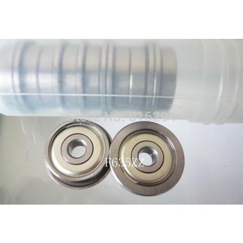 20PCS F635ZZ flanged ball bearings F635ZZ (5 * 19 * 6) side bearing flange with free shipping