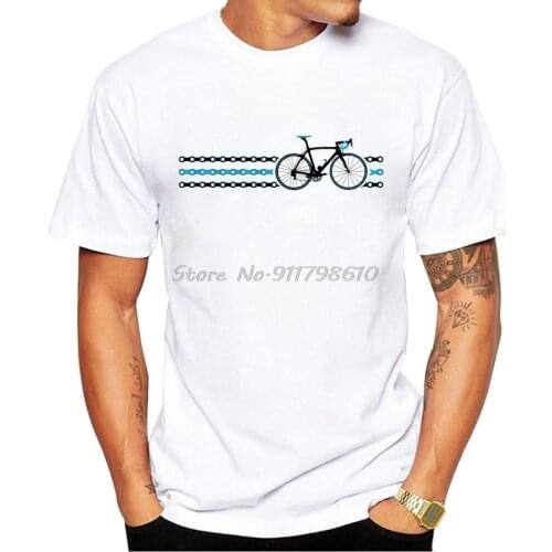 Bikes Stripes Team Sky - Chain Funny Design T-shirt Summer Men Short Sleeves Man Sport Tops Cool Boy Tees