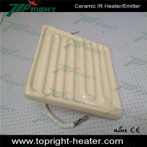 122x122mm 220v 400w Far Infrared Ceramic Wall Mounted Ceramic Heater/Buried-cast Piezoelectric Ceramic Plates