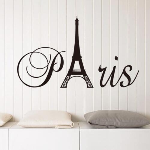 Creative Tower Paris Vinyl Wall Sticker Living room Bedroom home decor waterproof Art Mural Decal Removable Stickers