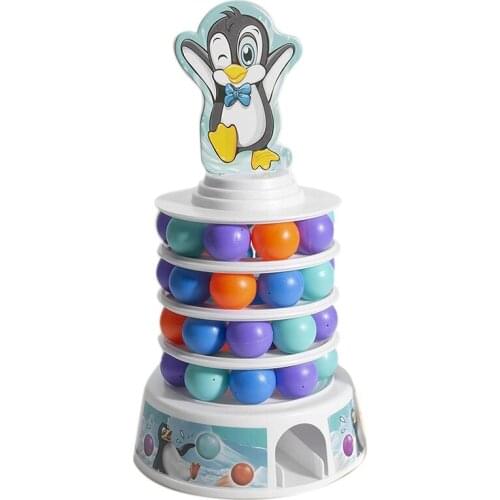 Creative Penguin Stacking Toys Board Games for Kids Fine Motor Skill Building Blocks Family Toys for Blocks