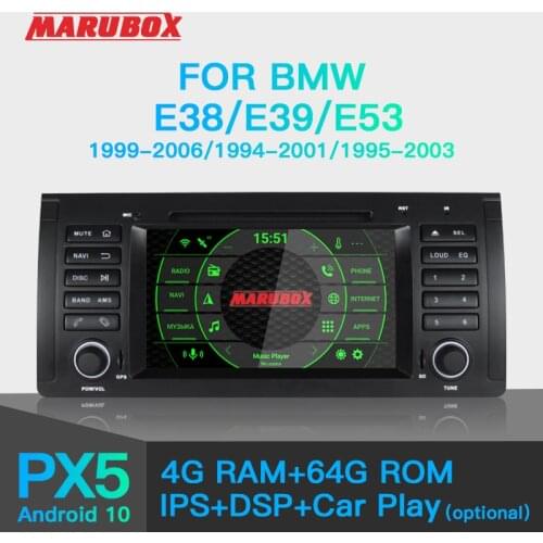 MARUBOX For BMW E53 1999-2005 / X5 1999-2005 Car Multimedia Player Android 9 GPS Car Radio Audio Auto 8 Cores 64G IPS DSP KD7502