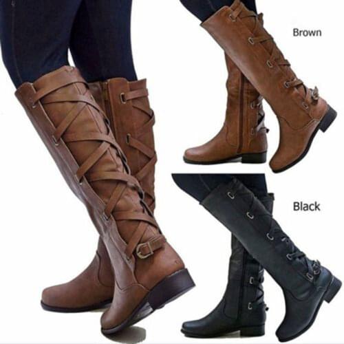 MOONBIFFY Women's High Boots