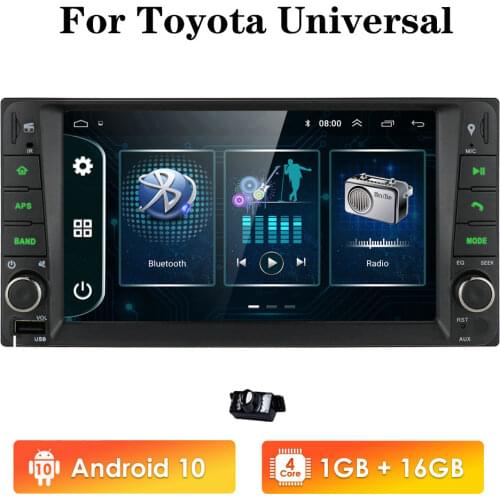 1G RAM Android RDS Multimedia Car DVD Player GPS For Toyota Universal RAV4 Corolla Vios Terios Land Cruiser 100 Yaris BT SWC ECT