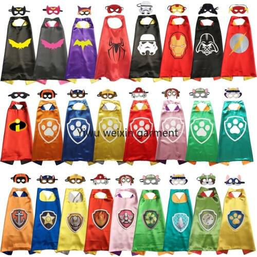 Superhero Cape with Mask Haloween Costumes Superhero Anime Costume Party Favors Superhero Cosplay Costume