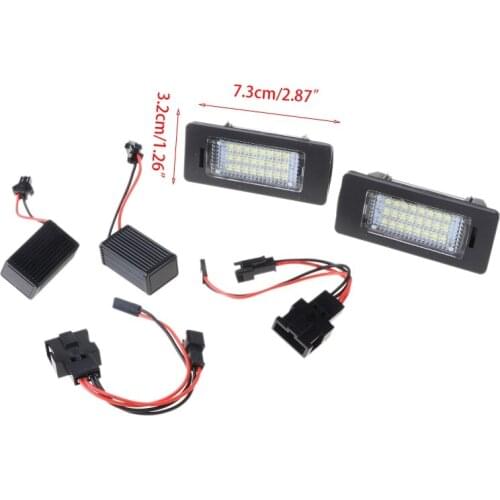 License Plate Light 24SMD LED No Error for audi A4 B8 S4 A5 S5 Q5 S TT 1XCF