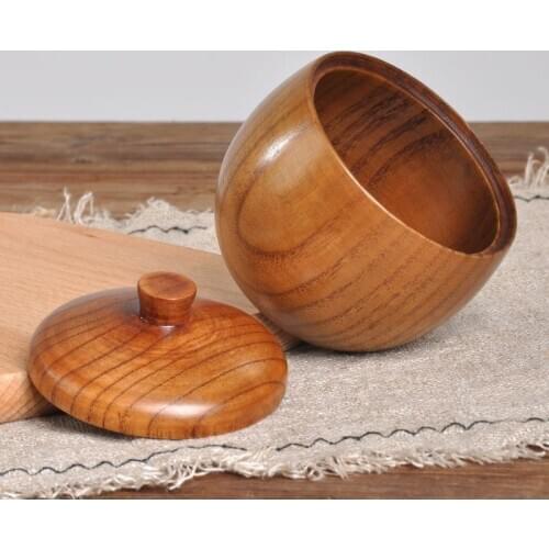 Newest Wood Spice Jar Sugar Bowl Tea Coffee Salt Seasoning Box Kitchen Gadget Accessories Dropshipping