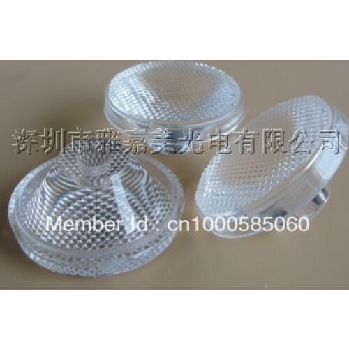 Wholesale- LED lens 35.8MM Particle surface optical lens , 1W 3W Reflector Collimator lens