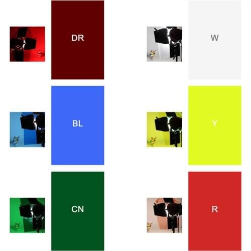 P82F Filter Paper Photo Gels Color Stage Lighting Redhead Red Head Light Strobe Flashlight Studio Wooden