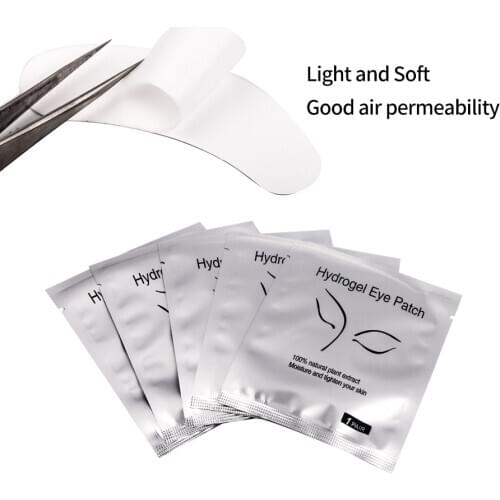 NEWCOME 100 Pairs Eyelash Extension Grafted Eye Stickers Under Eye Pads Paper Patches Lint Free Hydrating Eye Paper Make Up Tool