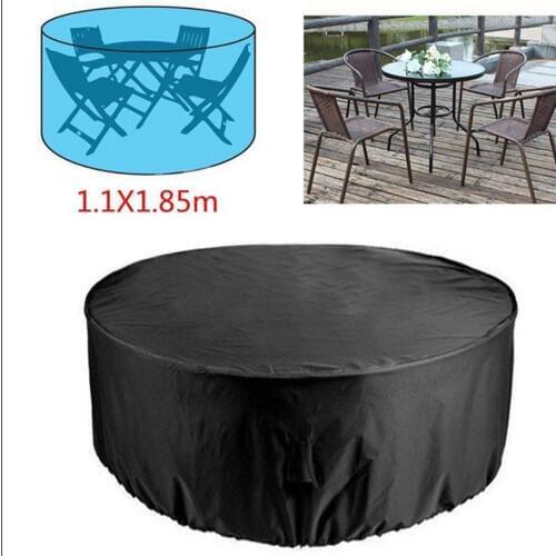 2 Sizes Round Cover Waterproof Outdoor Patio Garden Furniture Covers Rain Snow Chair covers for Sofa Table Chair Dust Proof Cove