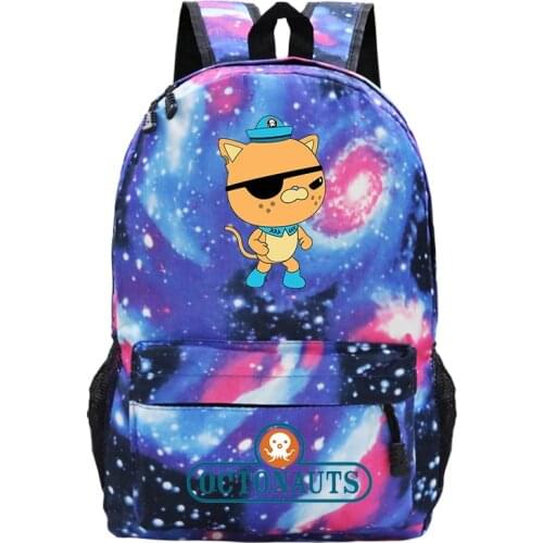 The Octonauts Backpacks Student School Backpack Laptop Knapsack Boys Girls School Bag Men Bagpack Women Rucksack Travel Mochilas