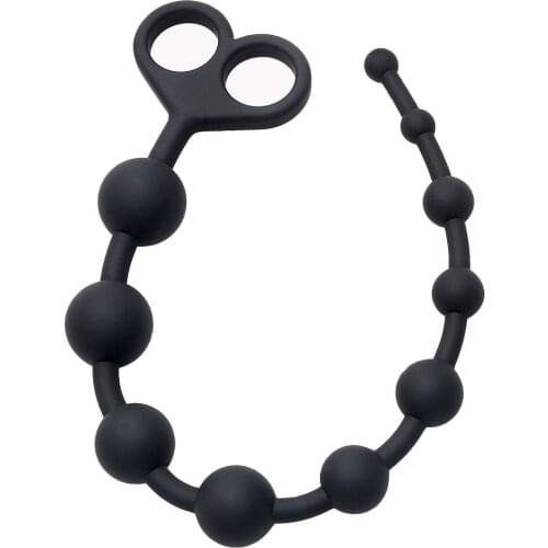 Silicone Prostate Massager Black Erotic Toys Anal Plug Butt Plug for Beginner Sex Toys for Women