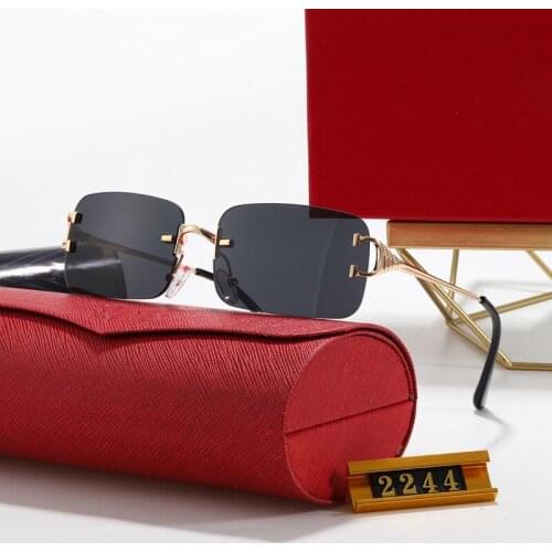 2020 Vintage Rimless C Wire Sunglasses Men Eyewear Women For Summer Luxury Eyeglasses Men Glasses Frame Oculos De Sol Las Gafas