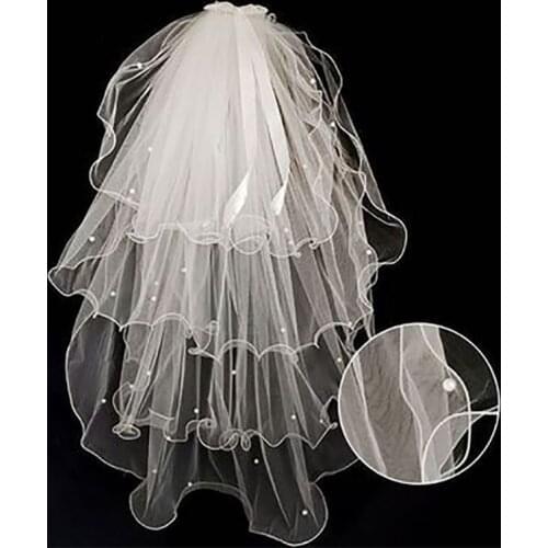 Tulle Wedding Dress Veils White Bowknot Bridal Multi Layer Hair Veil Comb 2023
