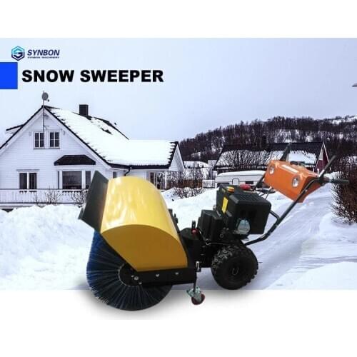 SYNBON Hand push Electric start Mini Snow Blower Sweeper Removal Machine Hydraulic