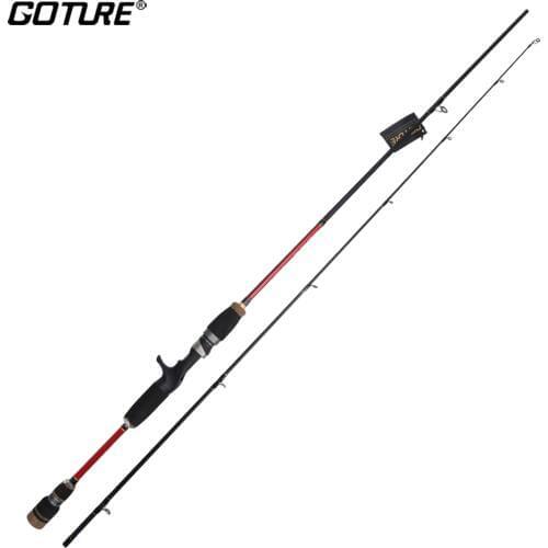 Goture 2.1/2.4M Baitcasting Fishing Rod Carbon Fiber Lure Rods Medium Power 2 Sections Bait Casting Rod For Bass Pike