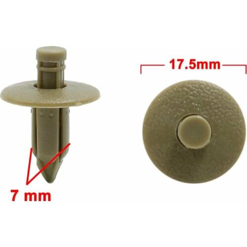 10 Pcs 7mm Car Rivets Hole Dia Push In Auto Door Trim Fender Rivets Retainer Clips Vehicle Retainer Rivet Plastic Car Clip