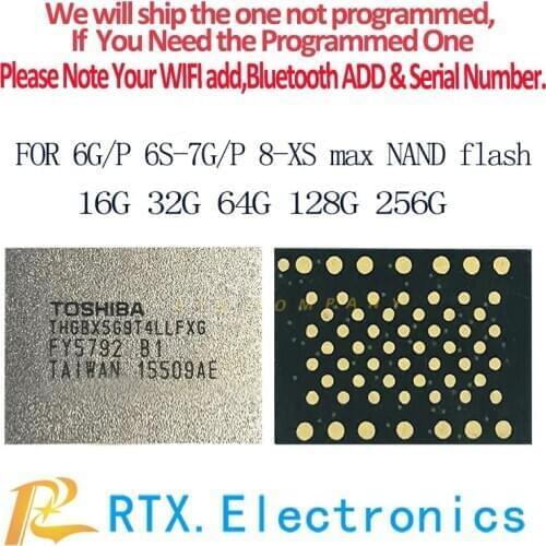 10pcs/lot 512G for IPhone 6s 6splus IPAD Pro 10.5" 12.9" 9.7" 2017 2018 7 7plus 7p 6sp Nand IC Flash Memory IC Chip Replacement