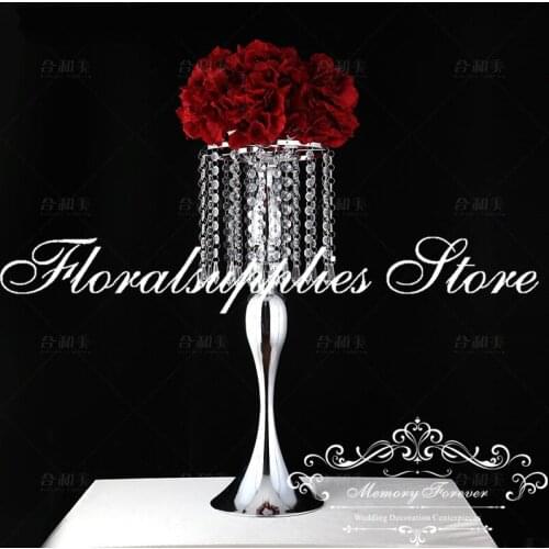 10Pcs/Lot, Gold/Silver Wedding Table Centerpiece, Candle Holder, Road Lead Flower Stand, Wedding Decoration
