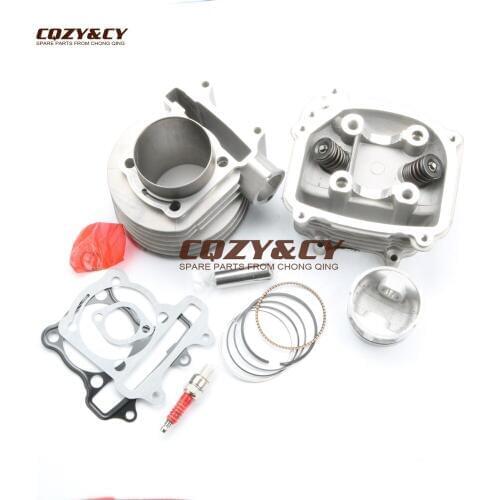 155cc EGR Cylinder Head Assembly & 58.5mm Big Bore Cylinder KIT for SCOOTERS 150cc GY6 157QMJ MOTOR