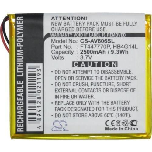 Cameron Sino 2500mah battery for ARCHOS AV605 120/160/30/80 Wifi FT447770P HB4G14L MP3, MP4, PMP Battery