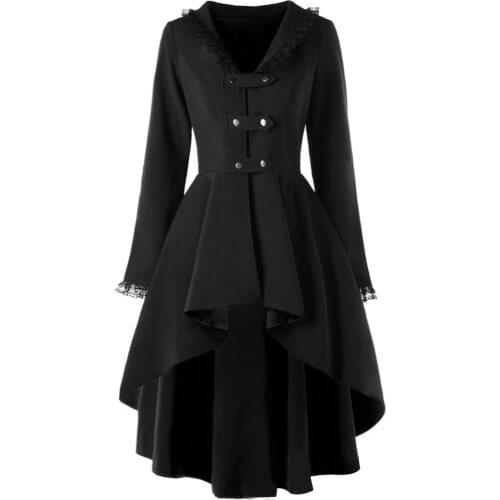 APRIL MODA Women's Black Raincoats
