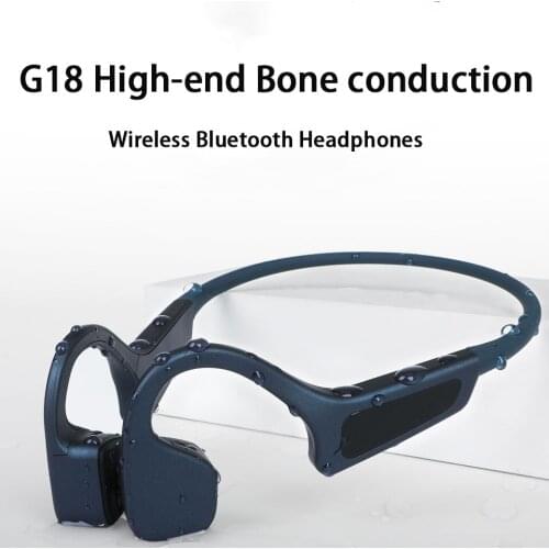Bone Conduction Bluetooth Headset Wireless Headset with Microphone Bilateral Stereo HD Call Titanium Alloy Manufacturing USB 5.0