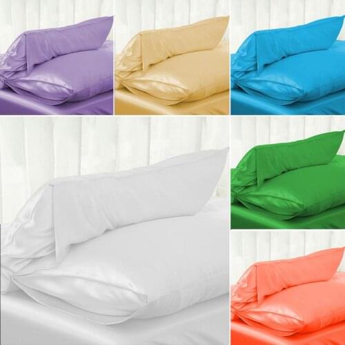 Mulberry Silk Pillowcase Pure Natural Softer Solid Color Silk Pillowcase Multicolor Pillow Case For Bedroom 51x66cm TXTB1