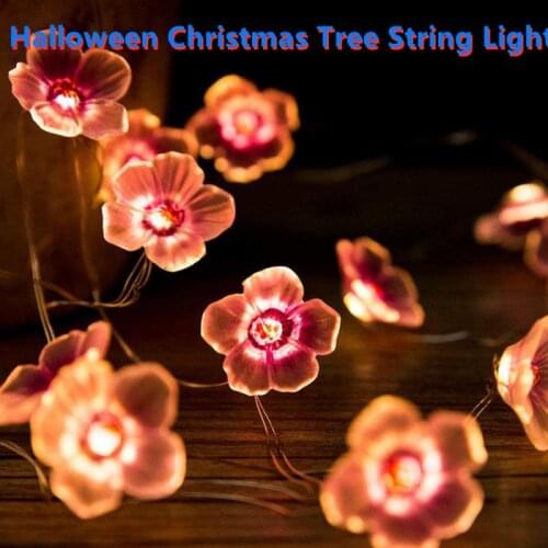 Flower Garland Lights 2.2m Festoon Led Light Christmas Tree String Fairy Lights Street Garland Flowers For Wedding Decoration