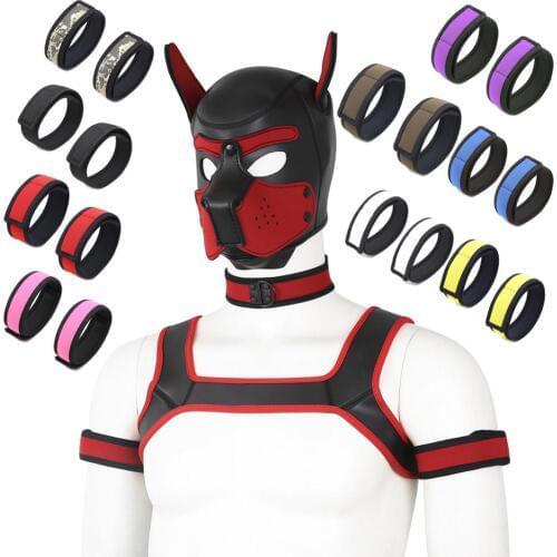 Erotic Accessories Rubber Bondage Armband Restraints Role Play Bracelet BDSM Women Erotic Adult Dog Cosplay Flirting For Couples