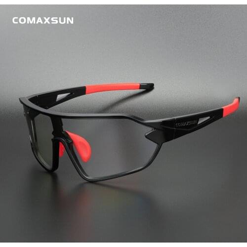 COMAXSUN Photochromic Cycling Glasses Discoloration Glasses MTB Road Bike Sport Sunglasses Bike Eyewear Bicycle Goggles UV400