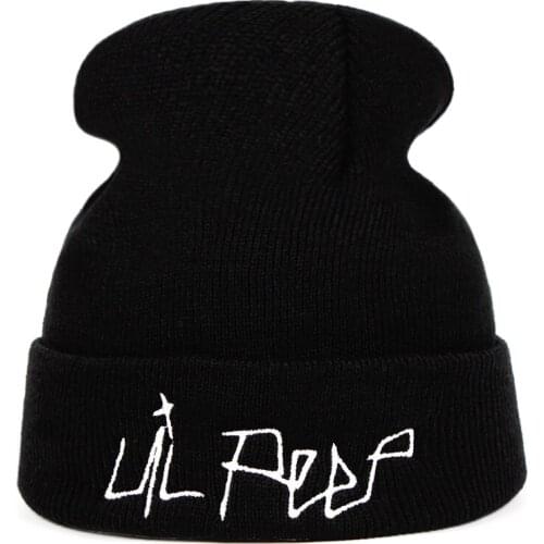 Lil Peep Embroidery xxxtentacion Love lil.peep men women Knit Cap Knitted BeanieHat Skullies Warm Winter Unisex Ski Hip Hop Hat