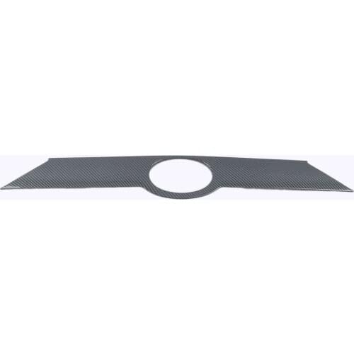 For Toyota Highlander 2021 2022 Carbon Fiber Rear Trunk Lid Cover Trim Tailgate Strip Back Door Boot Garnish Accessories Styling