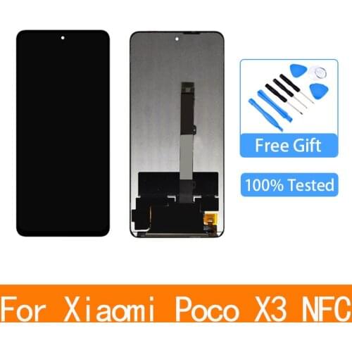 Original LCD Display For Xiaomi POCO X3 Touch Screen 10 Point Touch Screen Replacement For Xiaomi Poco X3 NFC M2007J20CG