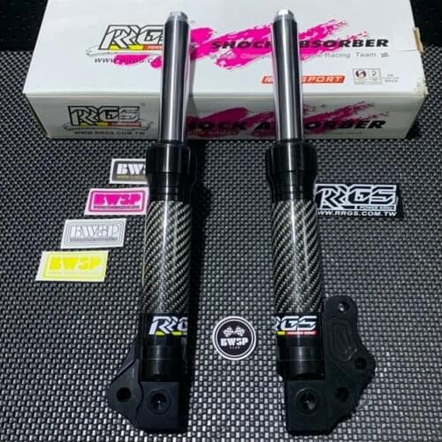 JISO Front Forks For JOG50 EVO50 3KJ Carbon Shock Absorbers JISO RRGS Modified Tuning Scooter BWSP Parts