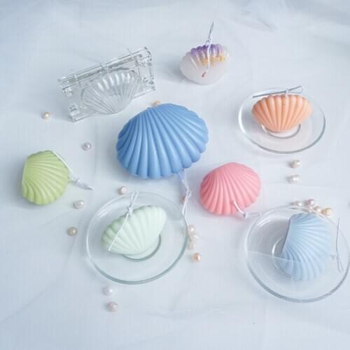 S/L Small Shell Candle DIY Mold Ins Wind Korean Pearl Shape Molding Creative And Practical New Style Home Handmade Art