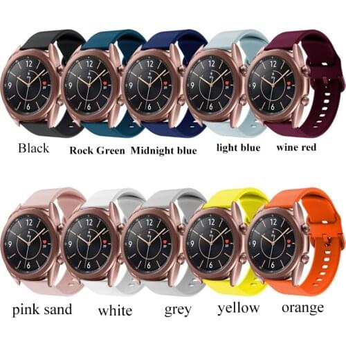 For Samsung Galaxy Watch 3 41MM 45mm Strap Band 22mm Silicone Men Womens Bracelet WatchStrap For Huami Amazfit GTS GTR 2 2e