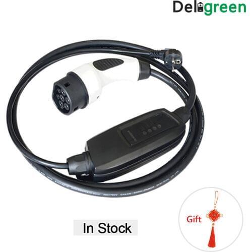 Duosida IEC62196 type2 EV 16A French Connectors Charger Plugs Rapid EVSE controller box Mode2 Car Charging home charger in Stock