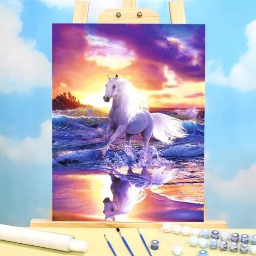 Horse Animal Painting By Numbers Set Oil Paints 40*50 Picture By Numbers Photo New Design Crafts For Adults Art