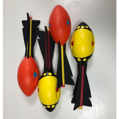 Fun Throw Rocket PU Outdoor Foam Rocket Missile Dart Toy Children Throw Missile Rocket Hand Throw Toy Kid Games Toys Gift