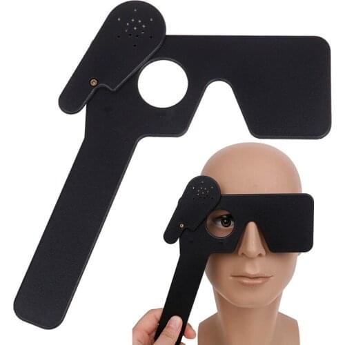 1pc Black Lorgnette Occluder Multi 17 Pin Hole Hand Occluder Optometry Instrument Tool Sleeping Care