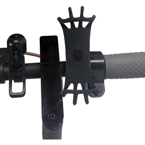 1 PCS Silicone Bicycle Phone Holder For Xiaomi M365 pro max for Max G30 Mobile Phone Mount Band Bike GPS Clip Universal