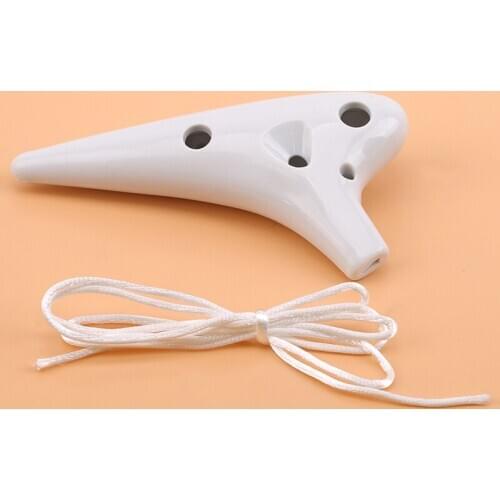 12 Hole Plastic Ocarina Alto C Tone Classic Instruments With Lanyard Music Score Ocarina Beginner Anti-Broken Musical Instrument