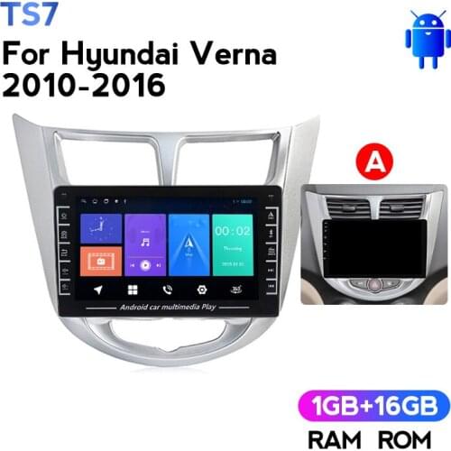 Car Multimedia Player Car GPS Navigator Player Android Car Stereo Autoradio For Hyundai Verna 2010-2016 With IPS Screen Map SWC