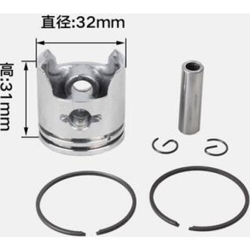 5SETS PISTON KIT WITH RINGS 32MM FOR 230 BRUSHCUTTER ZENOAH MITSUBISHI G23L HEDGE TRIMMER 2310