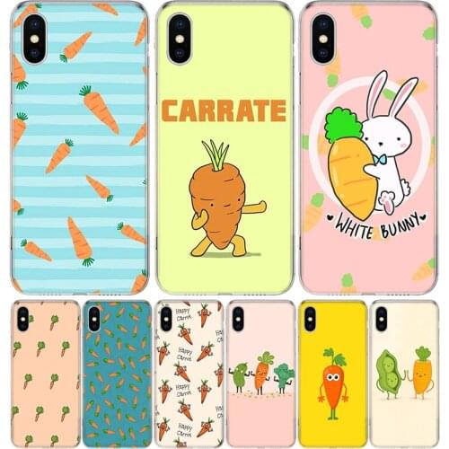 Carrot vegetable food Phone Case for Apple iphone 11 12 Mini Pro XR X Xs Max 7 8 6 6s Plus 7G 6G 5G 5S 5 SE + Customize Cover Co